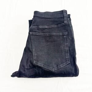 Madewell Curvy Stovepipe Black Denim Jeans Straight Leg Size 30 MINT